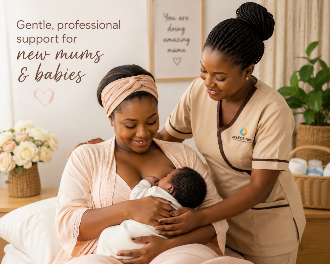 Gentle newborn care at Jeleosinmi